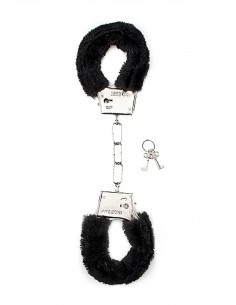 Furry Handcuffs - Black - Kajdanki erotyczne - 1