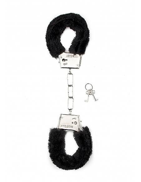 Furry Handcuffs - Black - Kajdanki erotyczne - 1
