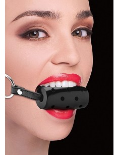 Cylinder Gag - Black - Kneble do ust - 1