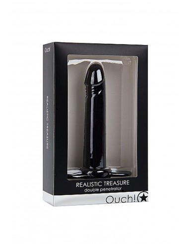 Realistic Treasure - Black - Strap-ony, dilda na pasku bez wibracji - 2