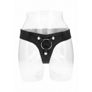 Uprząż do dildo Elastic Harness - elastyczne paski, regulacja, pierścień do 50 mm i stabilne mocowanie - 4