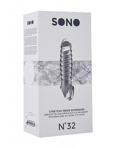 No.32 - Stretchy Penis Extension - Translucent - Przedłużki i nakładki na penisa - 3