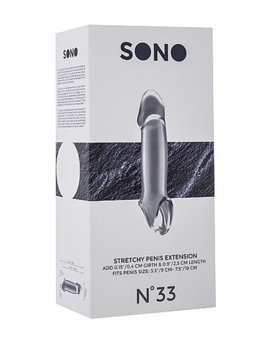No.33 - Stretchy Penis Extension - Translucent - Przedłużki i nakładki na penisa - 3