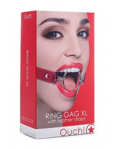 Ring Gag XL - Red - Kneble do ust - 1 2