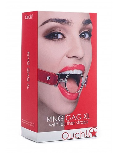 Ring Gag XL - Red - Kneble do ust - 2