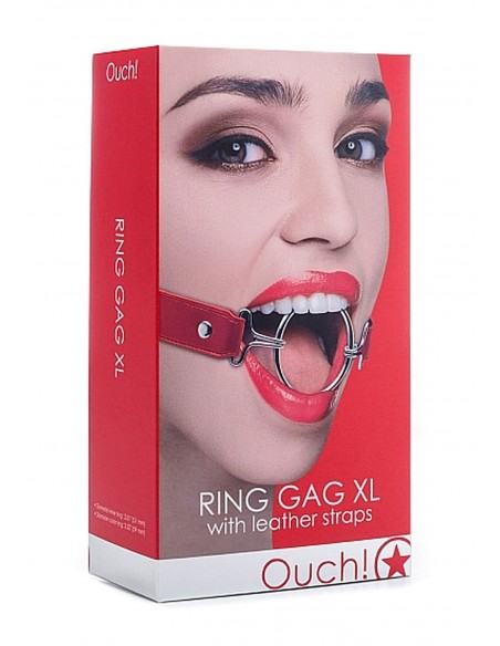 Ring Gag XL - Red - Kneble do ust - 2