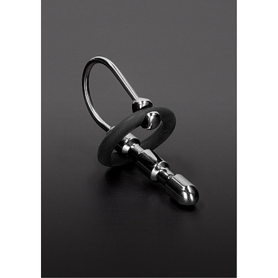 Pręt do cewki moczowej Bumpy Urethral Stretcher, stal nierdzewna, pierścień żołędziowy, długość wprowadzania 6,1 cm - 1
