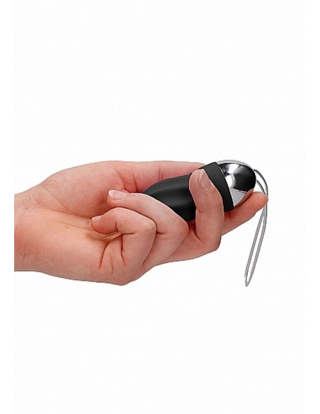 Wibrujące Jajeczko Zdalnie Sterowane George - Black - Wibratory Jajeczka - 7