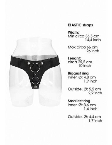 Double Penetration Harness - Black - Uprzęże Strapon - 3