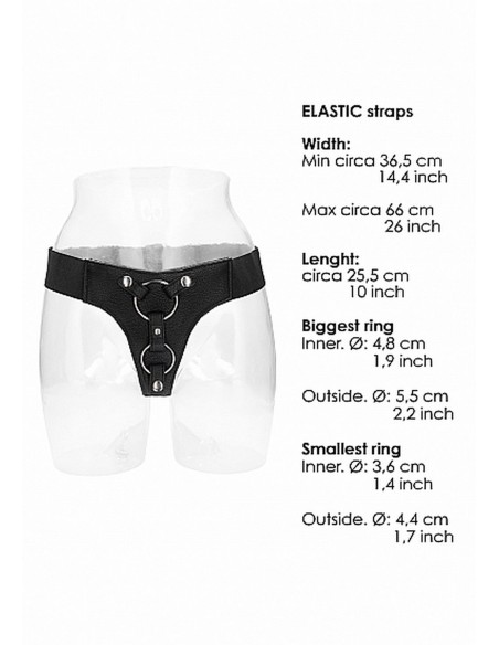 Double Penetration Harness - Black - Uprzęże Strapon - 3