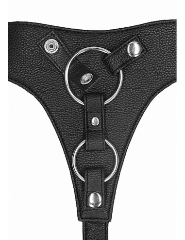 Double Penetration Harness - Black - Uprzęże Strapon - 7