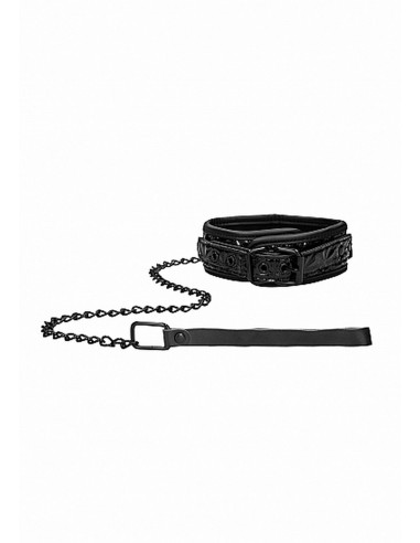 Luxury Collar With Leash - Black - Chokery, obroże i smycze - 2