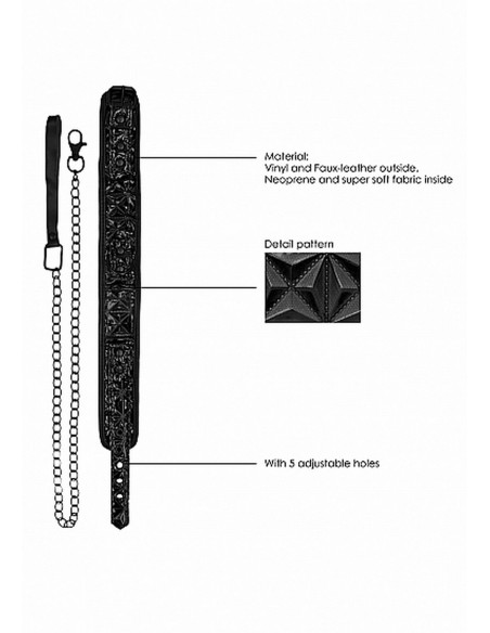 Luxury Collar With Leash - Black - Chokery, obroże i smycze - 6