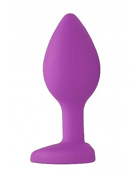 Diamond Heart Butt Plug - Regular - Purple - Korki analne silikonowe - 5