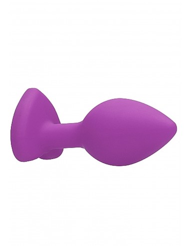 Diamond Heart Butt Plug - Regular - Purple - Korki analne silikonowe - 7