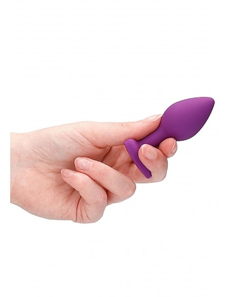 Diamond Heart Butt Plug - Regular - Purple - Korki analne silikonowe - 10