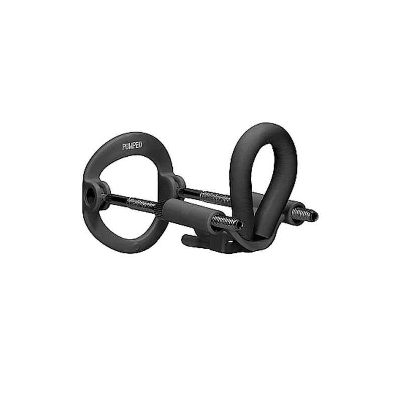 Penis Extender Pumped Black - stalowe sprężyny, regulacja trakcji, średnica wewnętrzna 3,5 cm - 1