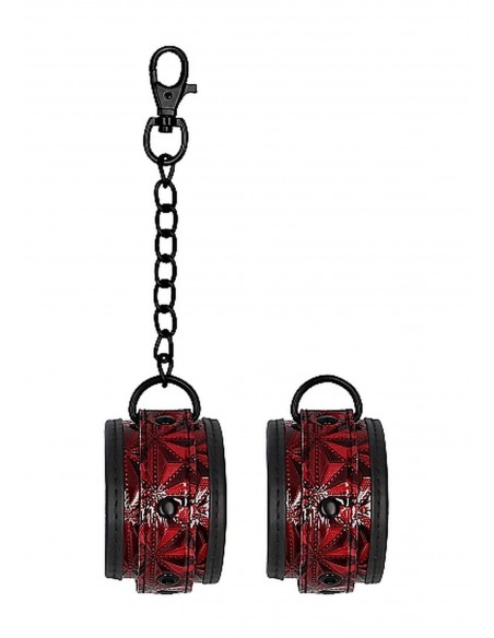 Luxury Hand Cuffs - Burgundy - Kajdanki erotyczne - 7