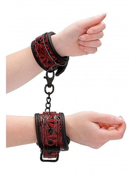 Luxury Hand Cuffs - Burgundy - Kajdanki erotyczne - 8
