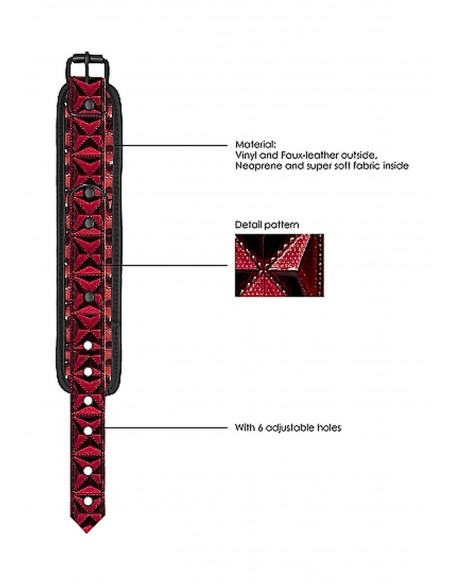 Luxury Hand Cuffs - Burgundy - Kajdanki erotyczne - 9