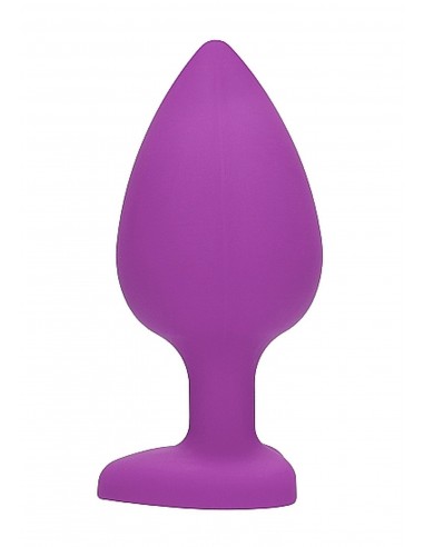 Diamond Heart Butt Plug - Extra Large - Purple - Korki analne silikonowe - 5