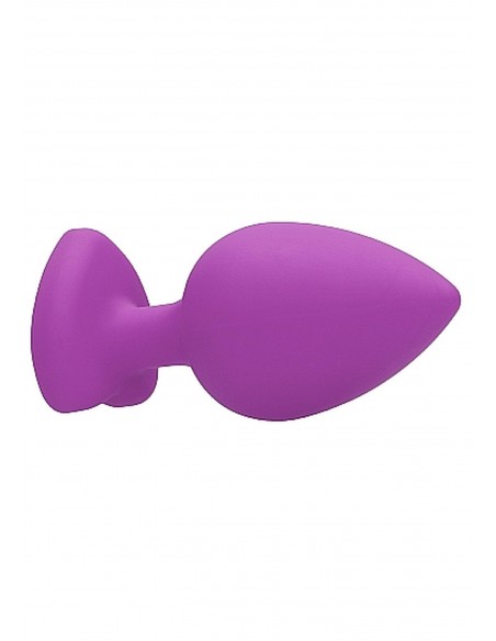 Diamond Heart Butt Plug - Extra Large - Purple - Korki analne silikonowe - 7