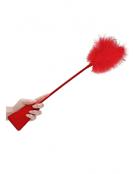 Ouch! Crop With Feather - Red - Baty, pejcze i packi - 3