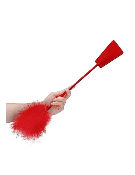 Ouch! Crop With Feather - Red - Baty, pejcze i packi - 4