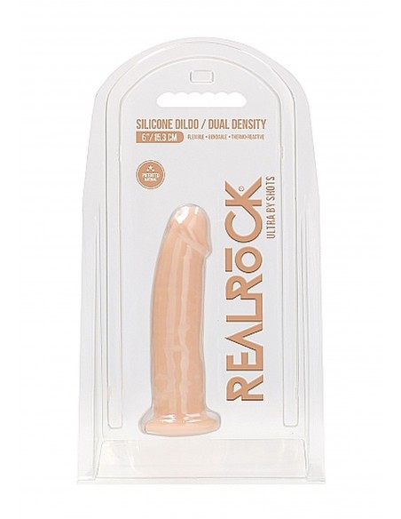 Silicone Dildo Without Balls - 15,3 cm - Flesh - Dilda realistyczne - 2