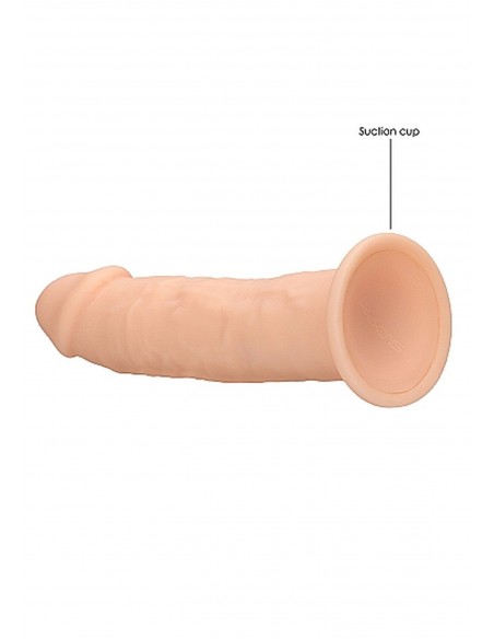 Silicone Dildo Without Balls - 15,3 cm - Flesh - Dilda realistyczne - 6