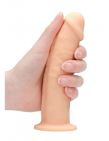 Silicone Dildo Without Balls - 15,3 cm - Flesh - Dilda realistyczne - 9