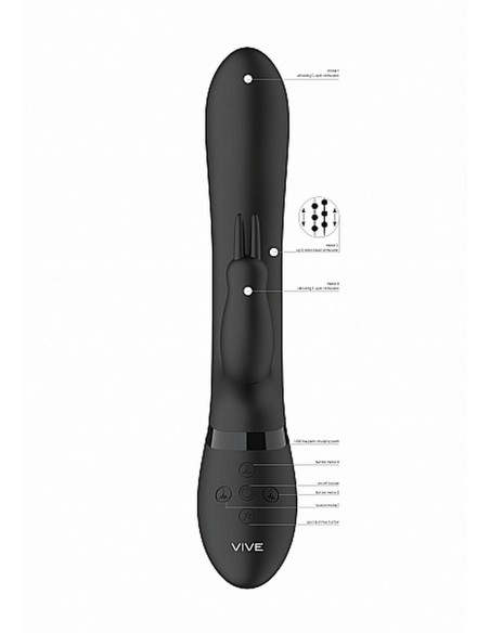 Amoris - Stimulating Beads Rabbit - Black - Wibratory Króliczki - 3