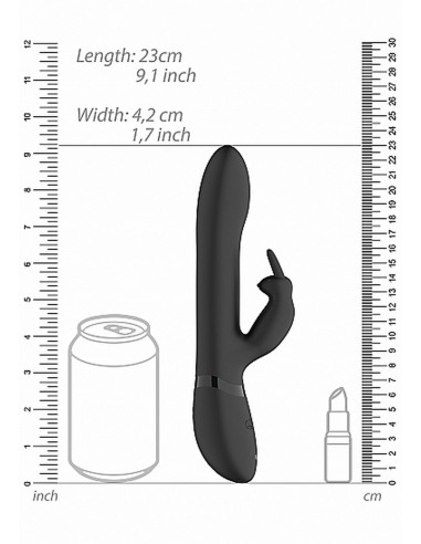 Amoris - Stimulating Beads Rabbit - Black - Wibratory Króliczki - 8