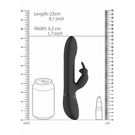 Wibrator Króliczek Amoris - Stimulating Beads Rabbit - Czarny - 8