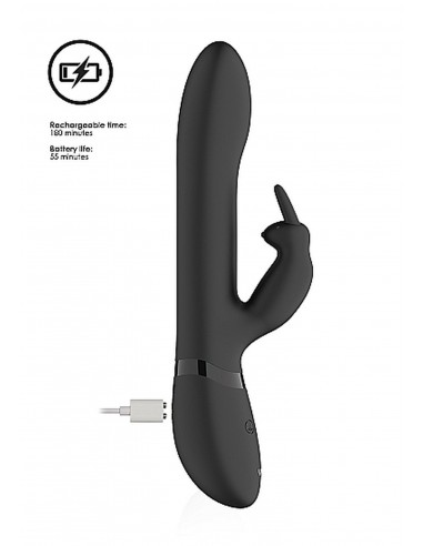 Amoris - Stimulating Beads Rabbit - Black - Wibratory Króliczki - 12