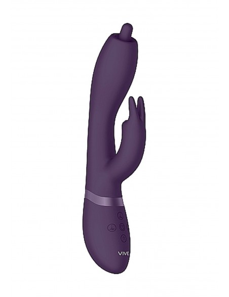 Wibrator Nilo - Pinpoint Rotating G-Spot Rabbit - Purple - Wibratory Króliczki - 1