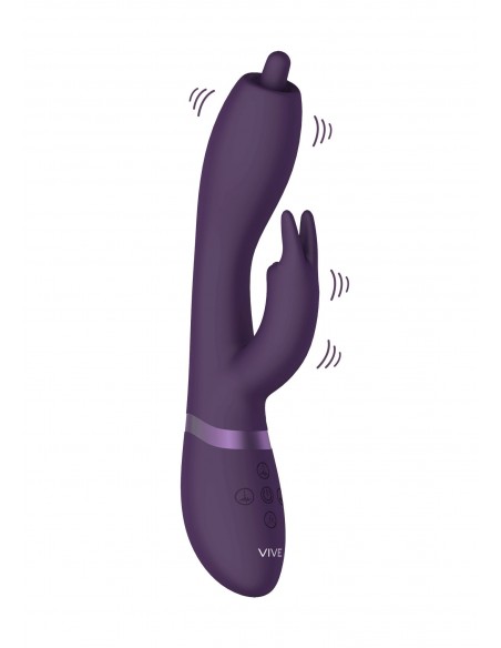 Wibrator Nilo - Pinpoint Rotating G-Spot Rabbit - Purple - Wibratory Króliczki - 2
