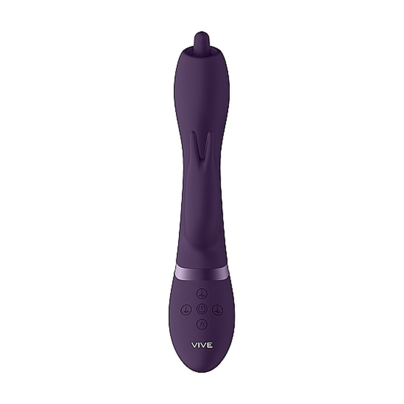 Wibrator Nilo - Pinpoint Rotating G-Spot Rabbit - Fioletowy - 7