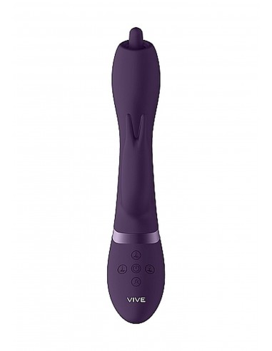 Wibrator Nilo - Pinpoint Rotating G-Spot Rabbit - Purple - Wibratory Króliczki - 7