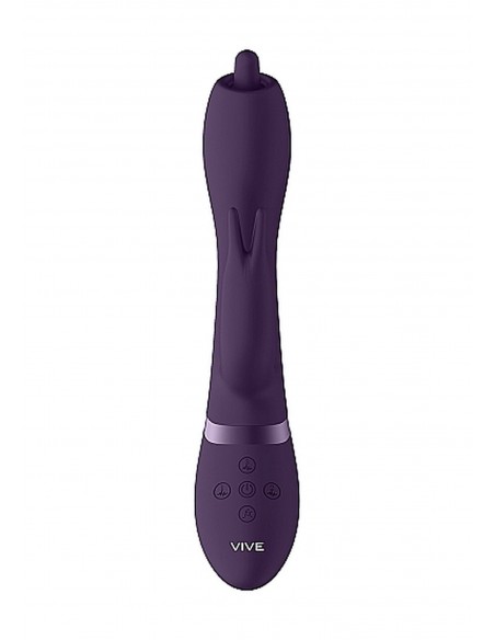Wibrator Nilo - Pinpoint Rotating G-Spot Rabbit - Purple - Wibratory Króliczki - 7