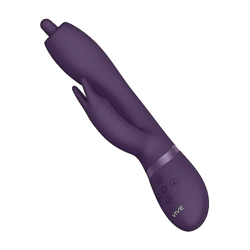 Wibrator Nilo - Pinpoint Rotating G-Spot Rabbit - Fioletowy - 9