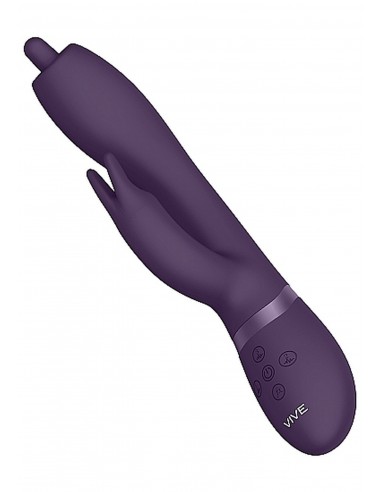 Wibrator Nilo - Pinpoint Rotating G-Spot Rabbit - Purple - Wibratory Króliczki - 9
