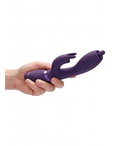 Wibrator Nilo - Pinpoint Rotating G-Spot Rabbit - Purple - Wibratory Króliczki - 10
