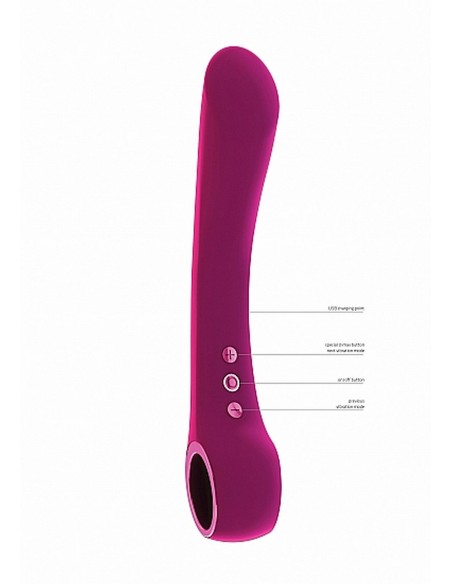 Ombra - Bendable Vibrator Punkt G - Pink - Wibratory Punktu G - 8