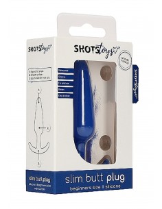 Slim Butt Plug - Blue - Małe Korki Analne - 1 2