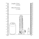 18 cm Dildo Realistyczne Żelowe - Transparent - 3
