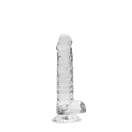 18 cm Dildo Realistyczne Żelowe - Transparent - 4