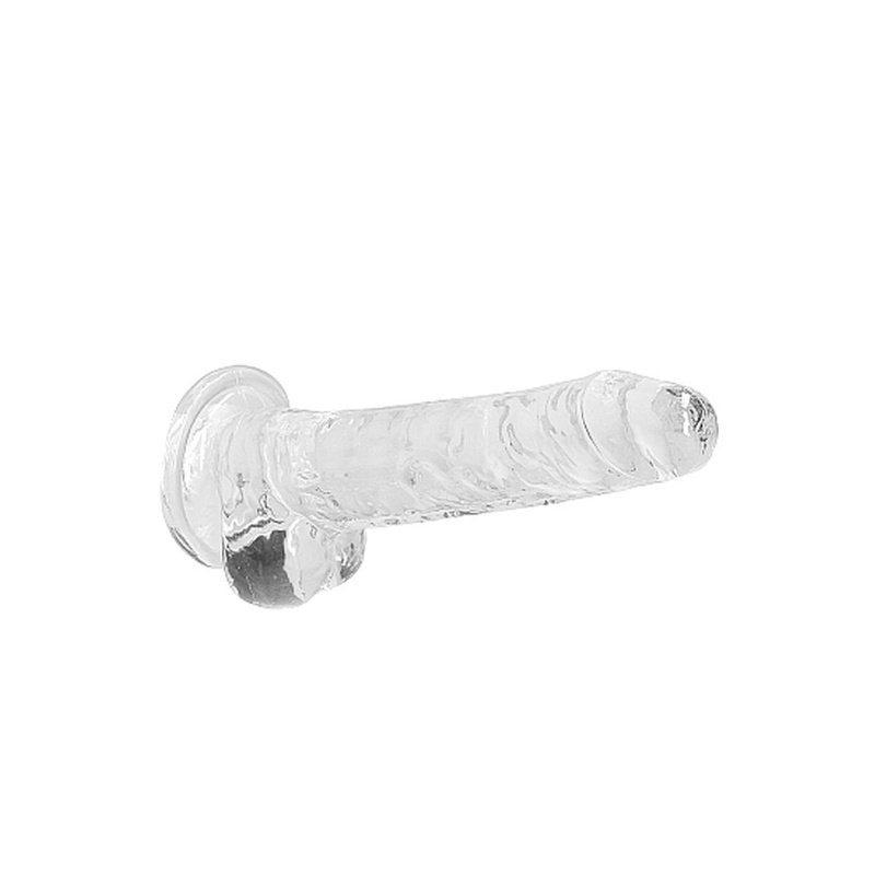 18 cm Dildo Realistyczne Żelowe - Transparent - 6