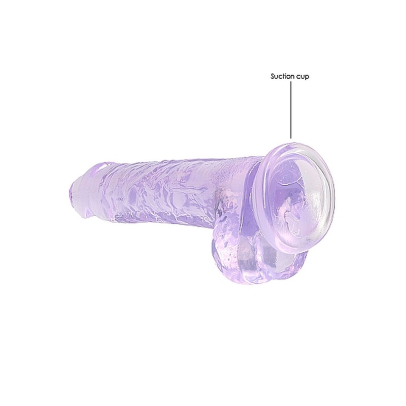 20 cm Dildo Realistyczne Żelowe - Purple - 5