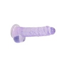 20 cm Dildo Realistyczne Żelowe - Purple - 6